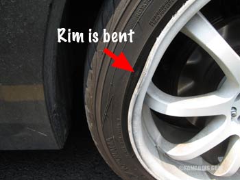 Bent alloy rim